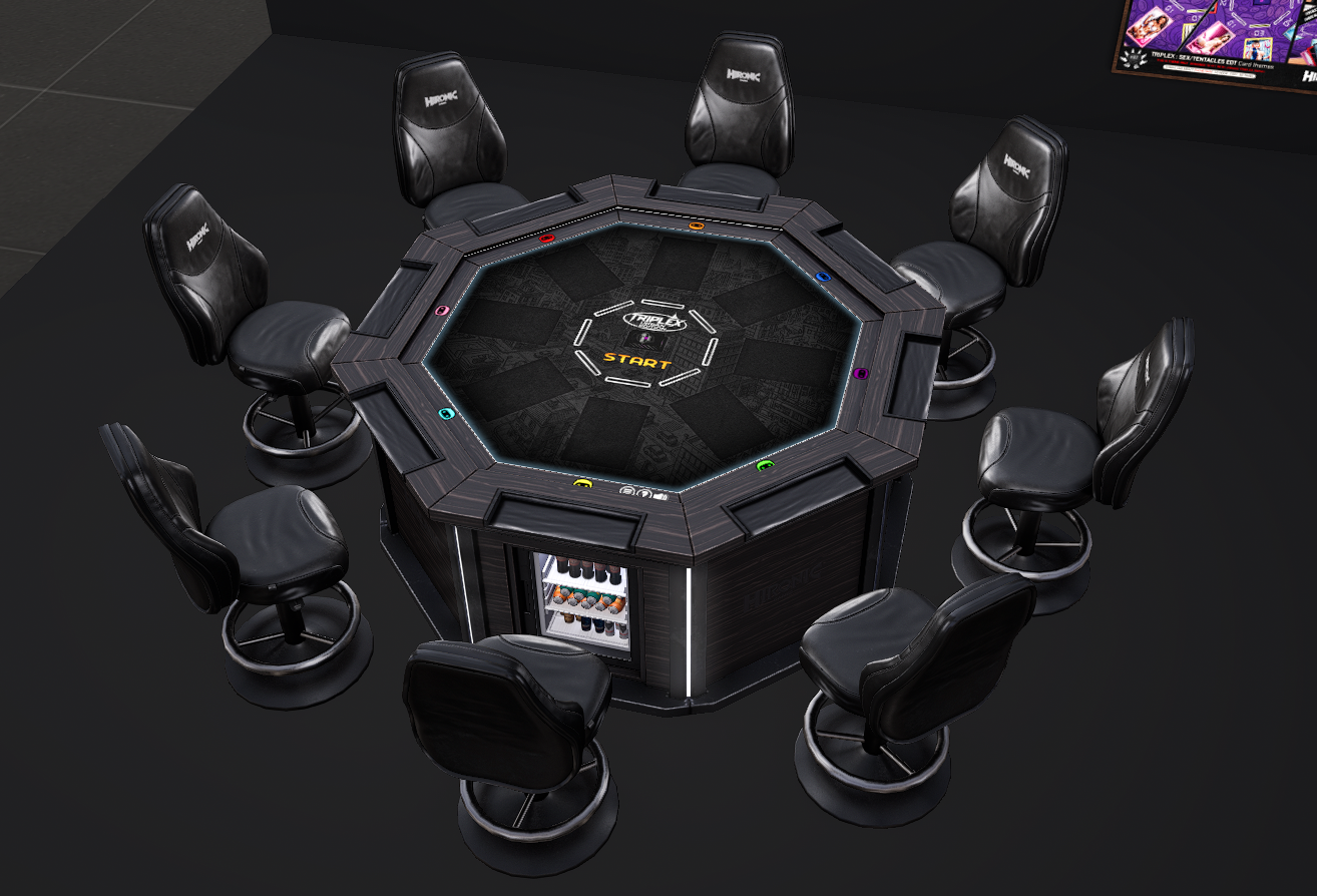 Hironic Games Table with eight chairs