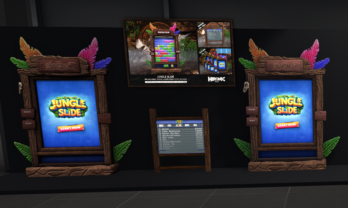 Jungle Slide display inside the Hironic shop